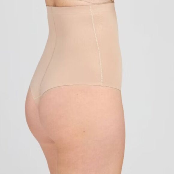 ASSETS by SPANX Flawless Finish High-Waist Shaping Thong, Beige, Size 1X, NWT - Picture 2 of 9